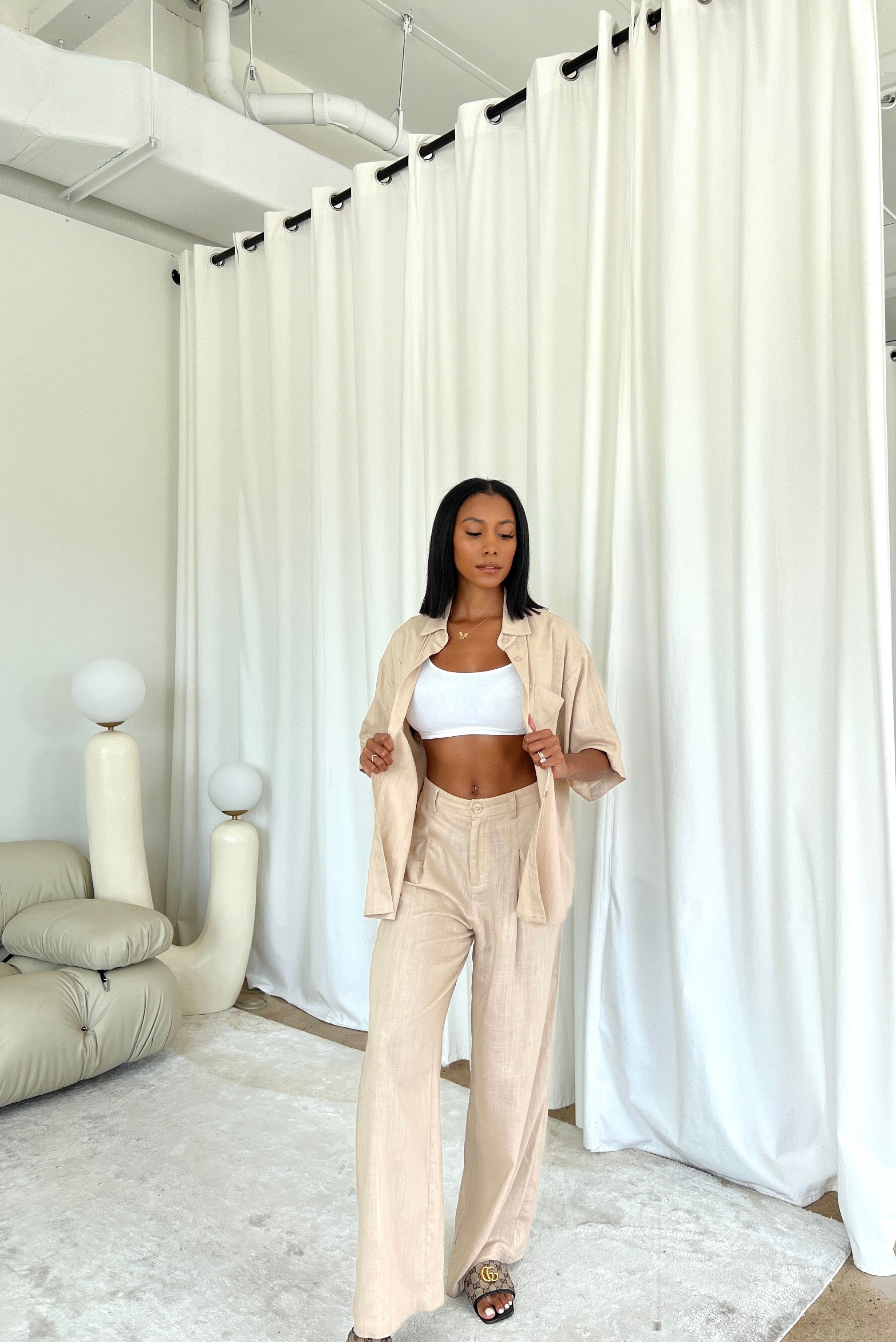 Linen Pant Set