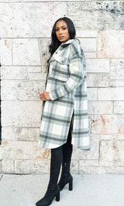 Sage Plaid Jacket