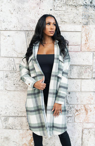 Sage Plaid Jacket