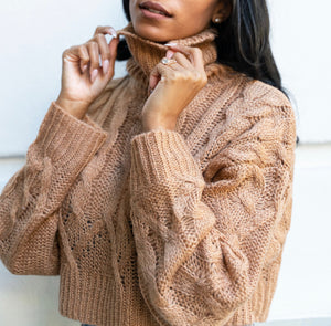 Knit Turtleneck Sweater